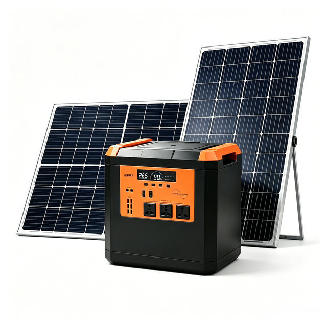 3000W-10000W Portable Power Station with LiFePO4Battery & Solar Charging - Solar Generator ForCamping/Home Backup Emergency