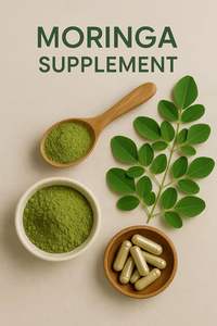 100% Pure Wild Moringa Leaf Powder Natural Detox Nourish Thrive Suplemento - Product Image 3