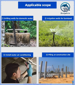 Gemakkelijk te bedienen draagbare rotatiekop kleine mini hydraulische hef-elektrische boormachine waterputboorinstallatie - Product Image 5