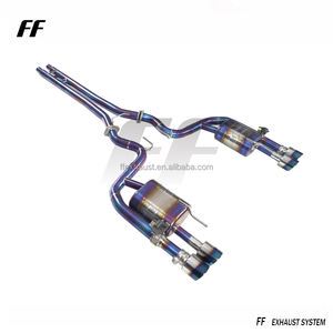 Pour Ford <span class=keywords><strong>Mustang</strong></span> <span class=keywords><strong>GT</strong></span> 5.0L Silencieux Catback de tuyau d'échappement en titane avec vannes électriques - Product Image 2