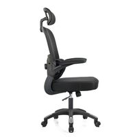 Chaise de bureau moderne à dossier haut en maille JOHOOFURNITURE, avec support lombaire, accoudoirs rabattables, rotation à 360 degrés, réglage en hauteur, Sedia Da Ufficio
