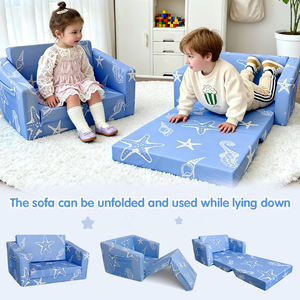 Sofá <span class=keywords><strong>Cama</strong></span> Convertible de <span class=keywords><strong>Espuma</strong></span> Comprimida Refrescante para Bebés y Niños Pequeños, Venta al Por Mayor - Product Image 2