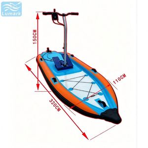 <span class=keywords><strong>Planche</strong></span> de SUP gonflable grande taille pour une personne, double couche PVC, portable, pour parc aquatique, depuis l'entrepôt Lumark en Chine - Product Image 1