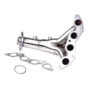 Course Tête Collecteur D'échappement Pour 01-05 Honda Civic DX/LX 1.7L Tuyau D'échappement En Acier Inoxydable