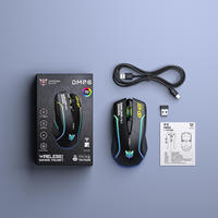 Ratón Inalámbrico para Juegos ONIKUMA DM06 RGB 12800 DPI 1000Hz Recargable 500mAh Ergonómico para PC Portátil, Venta al Por Mayor