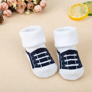 <span class=keywords><strong>Chaussettes</strong></span> en coton blanc pour bébé, bas personnalisés, bon marché, vente en gros, nouveau Design, qualité supérieure, chinois - Product Image 6