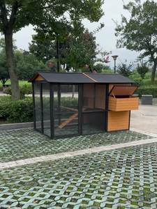 卸売りの耐久性のある裏庭用鶏小屋、大型木製動物ケージ（巣箱と安全なワイヤーメッシュ付き） - Product Image 2