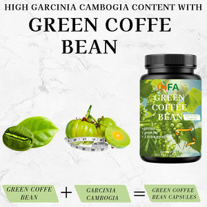 Venta caliente Granos de café verde Premium Control de peso Complejo Garcinia Cambogia Extracto de té verde Dieta a base de plantas naturales - Product Image 4
