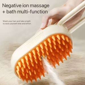 Peigne à cheveux anti-mouche à un bouton électrique nouvelle brosse de bain en plastique écologique <span class=keywords><strong>sédatif</strong></span> <span class=keywords><strong>pour</strong></span> chats chiens toilettage <span class=keywords><strong>pour</strong></span> animaux de compagnie <span class=keywords><strong>pour</strong></span> - Product Image 3