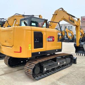 Bon prix sur une nouvelle excavatrice sur chenilles SY95C de 9,5 tonnes, vérin hydraulique avec 1 an de garantie/moteur Kama - Product Image 2