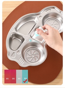 Contenitore per Alimenti in Acciaio Inox 304 Personalizzabile con Logo, Ecologico, Ermetico, Stile Bento, <span class=keywords><strong>Piatti</strong></span> per <span class=keywords><strong>Bambini</strong></span> - Product Image 3