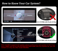 Autoradio Linux EUES2360i compatible avec BMW Série 3 / 5 E60 E61 E63 E64 E90 E91 E92 (2005-2008) CIC, mise à niveau CarPlay Auto WIFI