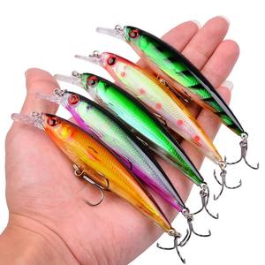 <span class=keywords><strong>Ensemble</strong></span> de leurres de pêche artificiels durs, type Minnow Crank Wobble <span class=keywords><strong>Bait</strong></span>, pour la pêche au bar, à la perche, à la truite en eau douce et en eau salée - Product Image 4