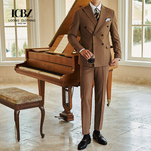 Costume deux pièces de couleur unie pour hommes avec manteau et <span class=keywords><strong>pantalon</strong></span> Tissu de <span class=keywords><strong>haute</strong></span> qualité de grande <span class=keywords><strong>taille</strong></span> pour vêtements de cérémonie directement du fournisseur - Product Image 3