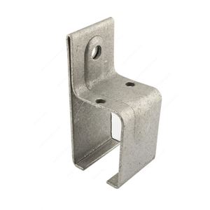 WEKIS Canada Support mural robuste en laiton de style industriel pour porte de rail simple en acier galvanisé 300lbs - Product Image 1