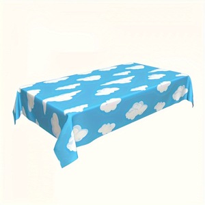 Manteles de Fiesta con Diseño de Cielo Azul y Nubes Blancas para Fiestas de Cumpleaños, Decoraciones para Baby Showers y Cumpleaños - Product Image 5