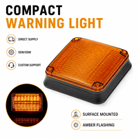 Feux de signalisation LED Senken LTE1025 12V 24V, clignotants, à montage en surface, pour véhicules d'urgence, camions, ambulances