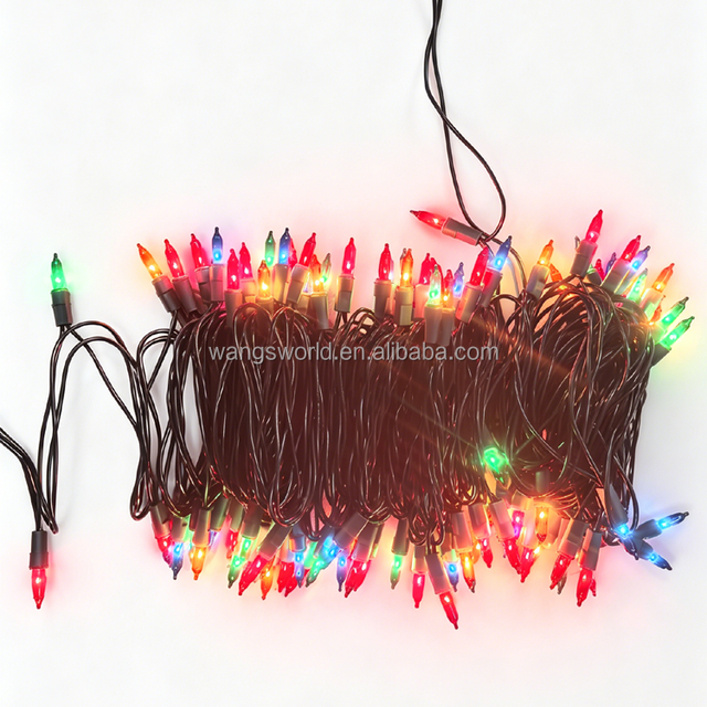 Colorful Christmas Lights 100 Led Clear Colors 110v or 220V Connectable Incandescent Mini Led String Lights Christmas