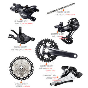 Bicicleta de montaña de titanio para hombres <span class=keywords><strong>XT</strong></span> <span class=keywords><strong>M8100</strong></span> 2x12Speed XC Hardtail 29er Bicicleta de carreras con horquilla de aleación de aluminio y pedal ordinario - Product Image 3