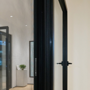 Blanchisserie de cuisine personnalisée Fenêtre de ventilation en verre à double vitrage noir français en aluminium Conception de fenêtre à battant <span class=keywords><strong>coulissante</strong></span> à la dérive - Product Image 2