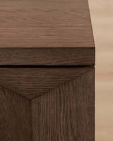 Buffet de luxe à 4 portes en bois massif, sculpté géométriquement, meuble de rangement moderne pour salon, idéal pour l'hôtellerie