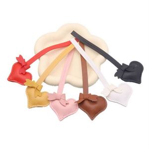 Wholesale PU Leather Cute Heart Bag Hang Decorations Waterproof <b>Keychain</b> Fashionable Gift for Women Elegant Bag Pendant - Product Image 1
