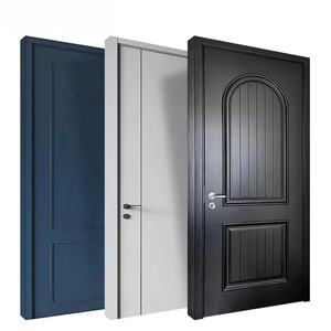 Puertas Interiores de Madera Sólida Premium para Diseño Moderno de Dormitorios y Oficinas, Duraderas, Reductoras de Ruido, con Acabado de Grano Natural - Product Image 1