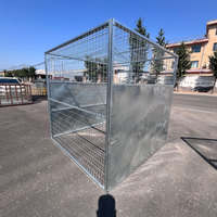 Enclos pour chiens en treillis soudé en acier inoxydable de qualité supérieure et enclos sécurisés pour animaux de compagnie, hauteur 6 pieds, 4 pieds x 8 pieds ou 5 pieds x 10 pieds, type chenil