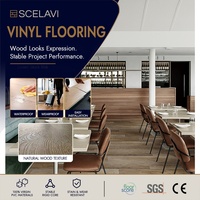 Antibakterieller 4mm 5mm 6mm SPC LVT Vinyl-Plankenboden Wasserdichter Klick-Verschluss Holzoptik für Schulen Museen Gewerbliche Innenbereiche