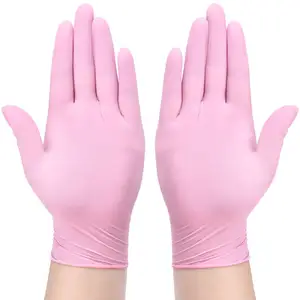 12 inch 30PCS Nitrile Gloves Disposable Powder Free Household Cleaning Gloves for Kitchen Gardening Working Beauty Nail Gloves