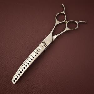 Tijeras de acero inoxidable Mge 7 con dientes grandes para desbastar el cabello, herramientas profesionales de corte de cabello para esteticistas - Product Image 4