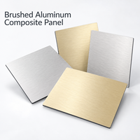 Panneau composite en aluminium brossé, finition couleur personnalisée, 3 mm 4 mm, pour cloisons de bureau