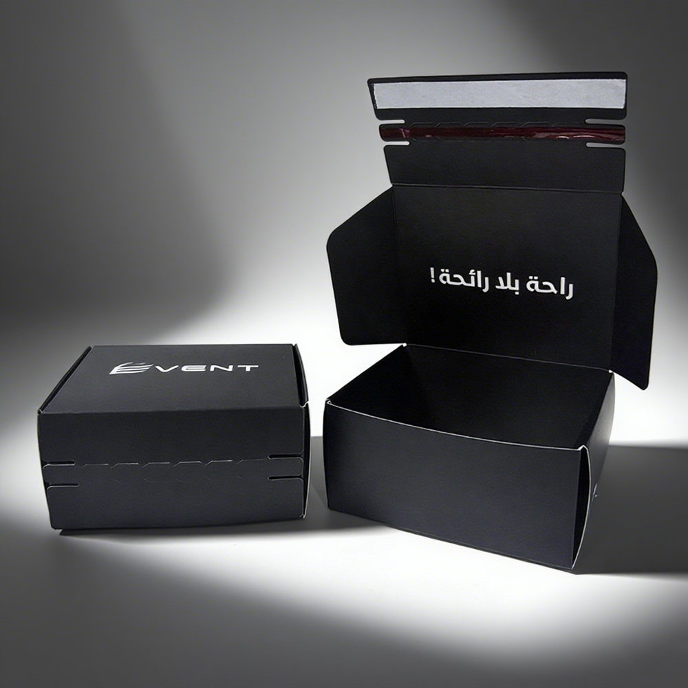 Factory Custom Logo Color Printed Small Paper Corrugated Folding Packaging Shipping Mailer Boxes With Tear Strip