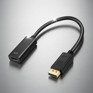 Cable <span class=keywords><strong>HDMI</strong></span> <span class=keywords><strong>a</strong></span> DP 4K 60Hz, <span class=keywords><strong>Convertidor</strong></span> <span class=keywords><strong>Activo</strong></span> <span class=keywords><strong>HDMI</strong></span> Macho <span class=keywords><strong>a</strong></span> DisplayPort Hembra para Tarjetas Gráficas NVIDIA y AMD - Product Image 1
