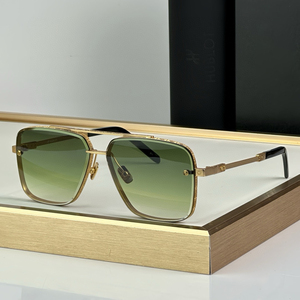 Lunettes de soleil de créateur pilote carrées à double pont, monture métallique argentée, protection UV400, unisexe, mode, pour la conduite en extérieur, lunettes de haute qualité - Product Image 5