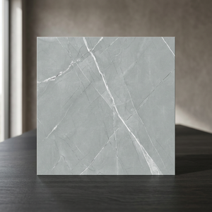 Carreaux de sol en porcelaine vitrifiée effet marbre Aramani Seal, céramique brillante 60x60cm par Vistaar - Product Image 1