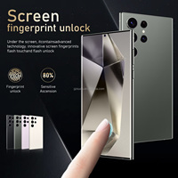 Teléfono inteligente S25 Ultra 5G 48 + 108MP Dual SIM 16GB + 1TB Deca Core CPU Pantalla HD Teléfono móvil inteligente para juegos Teléfonos móviles Dual Sim