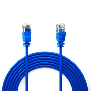 كابلات موصلة نحاسية 28AWG Cat6 تصميم رفيع للغاية للأثيرنت