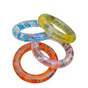 Elegant Resin Bangles for Women Gloss Finish Custom Colors-Statement Fashion Jewelry for Special Events Business Gifts - Product Image 1