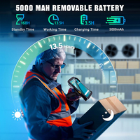 Escáner de Código de Barras Android 2026, PDA Robusta Portátil de 5000mAh con Android 14, Datos 4G Wi-Fi y RFID, Escáner de Inventario 1D/2D/QR TC60