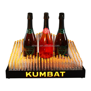 Custom LED Luminous Wine <b>Bottle</b> Presenter, Rechargeable Display Stand for Nightclub VIP Service - Product Image 6