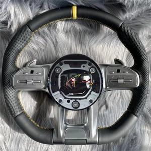 Volante de Fibra de Carbono con LED para Benz AMG GLC GLE CLA GLS GLB EQA <span class=keywords><strong>EQB</strong></span> GTS GT W205 W204 W206 W221 W222 W223 W213 W211 W219 - Product Image 6