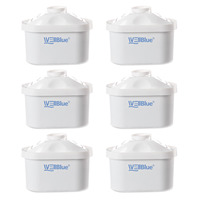 Cartouches de rechange pour pichet filtrant à eau, lot de 6, certifiées LFGB, très demandées