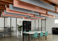 Prix de gros, déflecteur acoustique de plafond durable et flexible, conçu pour l'absorption acoustique