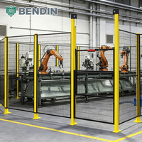 Valla de Seguridad para Robots de Fabricación Automotriz, Malla Galvanizada Resistente a Impactos, Vallas para Talleres de Líneas de Producción Robóticas de Ensamblaje de Automóviles