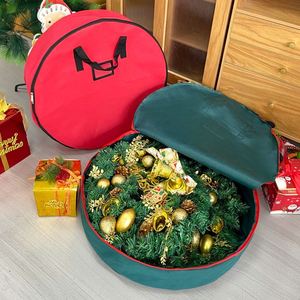 Bolsa de Almacenamiento de Lujo para Coronas Navideñas, Protector de Guirnaldas con Asa para Coronas Navideñas de Temporada - Product Image 6