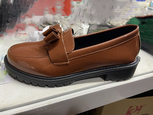 <span class=keywords><strong>Mocasines</strong></span> de Moda en Cuero PU, Estilo Británico para Mujer, con Suelas Gruesas y Tacones Altos - Product Image 4