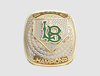 Bague de championnat multisports avec logo personnalisé - Style punk en alliage pour les jeunes, cadeau pour les occasions de fête