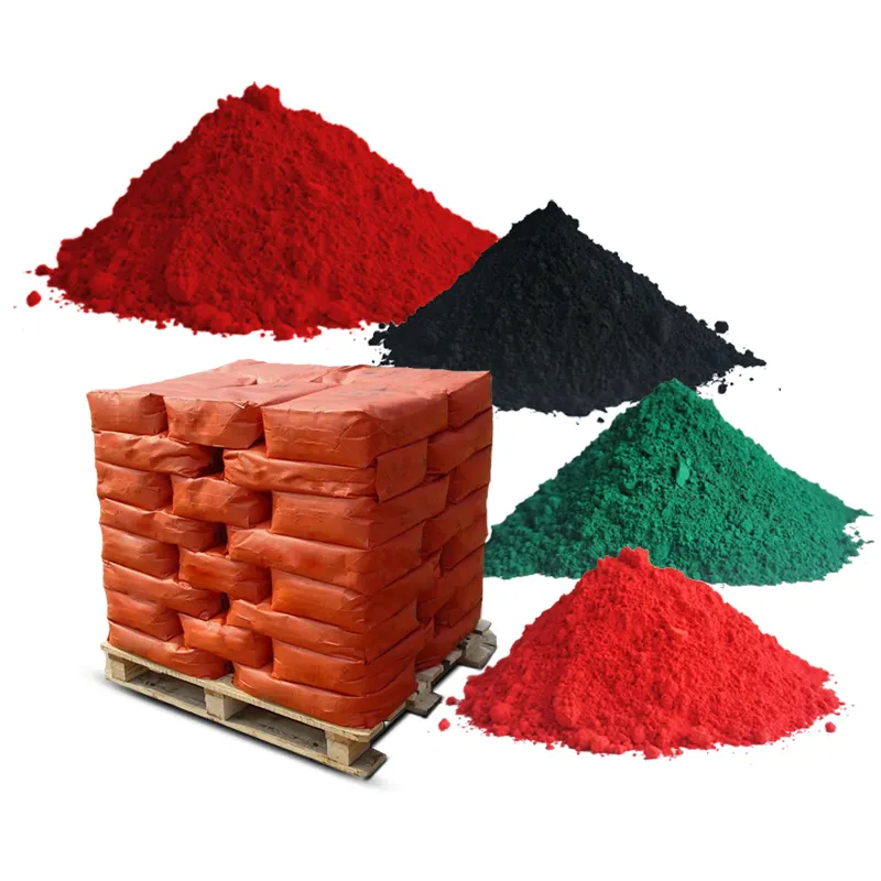 Buen precio pigmento en polvo 130 óxido de hierro rojo pigmento de excelente rendimiento óxido férrico rojo Fe2O3 revestimientos cerámica pinturas al óleo