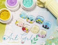 ICE NOVA Art Gel Polish Hema/Tpo/Hpma Free Private Label Couleur Peinture Soak Off Caved 3D Nail Painting Gel Flowers Effect